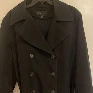 Gallery Women's Elegant Black Pea Coat